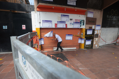 Aunque el Municipio no detalla qué acciones ha ejecutado, ya se ven sellos de clausura en la edificación.