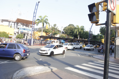 Semáforos apagados en el centro de Guayaquil
