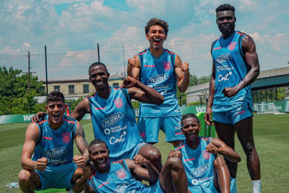 Los tricolores reflejan buen ambiente en los entrenamientos en Estados Unidos.