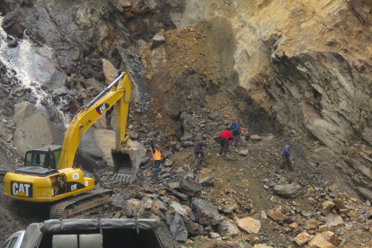 En la comunidad Pungalá, Riobamba, no hay abastecimiento de agua tras los deslizamientos de tierra y aluviones dados desde el 14 de junio.
