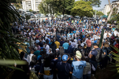 Caracas. Un acto de campaña del candidato Edmundo González Urrutia.