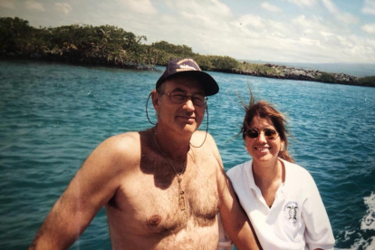 Furio Valbonesi y Gloria Acosta cuando eran pareja.