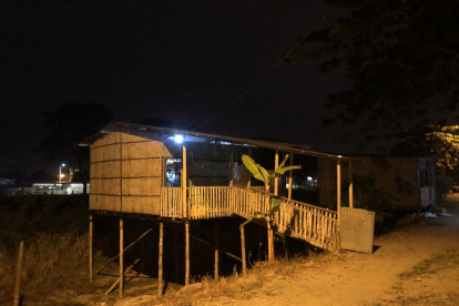 La víctima residía en una casa de caña.