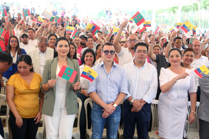 El presidente Daniel Noboa en una actividad pública