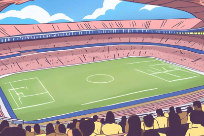 Imagen de hinchas disfrutando de la Copa América generada por IA.