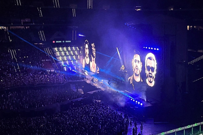 El estadio lució completamente lleno