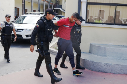 El detenido fue llevado al Distrito Manuela Sáenz, centro de Quito