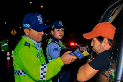 Agentes de la ATM ejecutaron las pruebas.