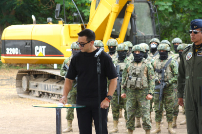 Declaración: El presidente Daniel Noboa se refirió de forma irónica sobre las presuntas declaraciones sobre su inhabilidad mental dadas en la Asamblea en un acto en Santa Elena.