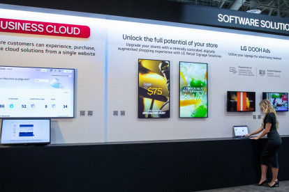 La exposición de LG destaca una pantalla micro LED de vanguardia junto con soluciones avanzadas de gestión para múltiples sectores.
