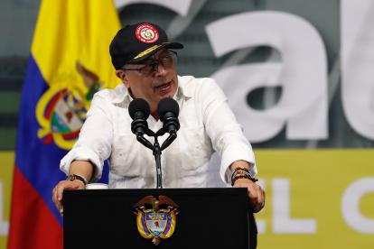 El presidente de Colombia Gustavo Petro en una conferencia