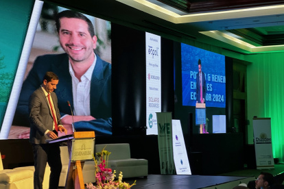 El ministro de Energía, Roberto Luque, en su ponencia en la Conferencia de Energía Renovable 2024 de Seminarium.