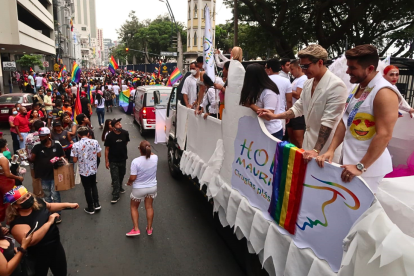 Marcha del Orgullo Gay en Guayaquil.