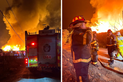 80 bomberos se encuentran atendiendo la emergencia en la fábrica de la vía a Daule.
