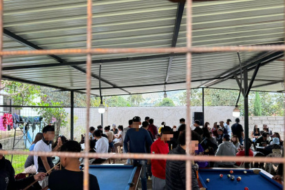 En Pomasqui, noroccidente de Quito, funcionaba un bar clandestino.