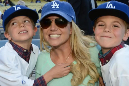 Britney Spears con sus hijos