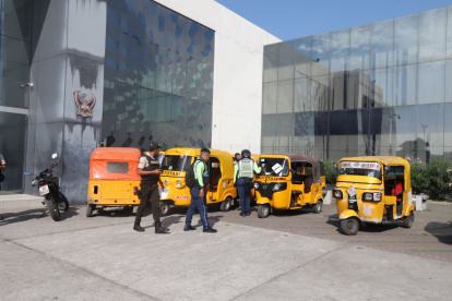 El operativo dejó gran cantidad de vehículos decomisados.