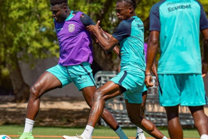 La selección ecuatoriana ya se prepara para el partido contra México.