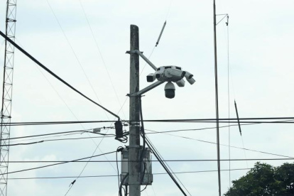 Las cámaras de vigilancia son otros de los bienes y equipos de la ciudad que se han convertido en un blanco de la delincuencia.