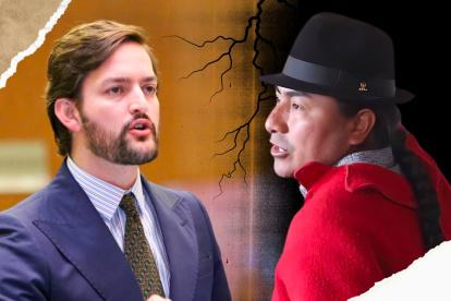 Esteban Torres y Leonidas Iza protagonizaron un cruce de tuits por el incremento en el precio de las gasolinas extra y ecopaís.