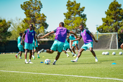 Ecuador en un entrenamiento el 27 de junio de 2024 en Estados Unidos.