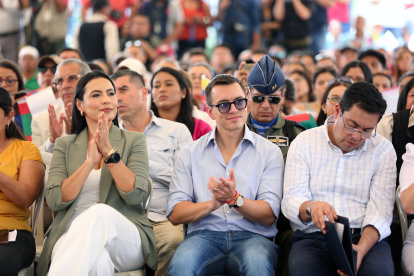 El presidente de la República, Daniel Noboa, en un evento público.