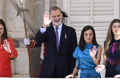 Leonor, Felipe, Sofía y Letizia, familia real