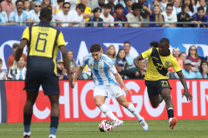 Las selecciones de Argentina y Ecuador jugaron un partido amistoso el 9 de junio, previo a la Copa América 2024