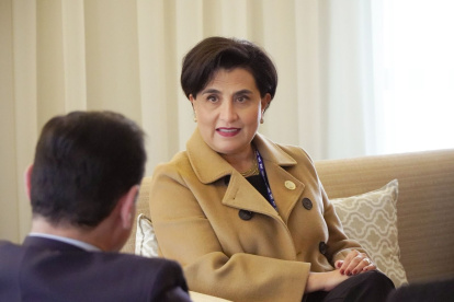 La ministra de Relaciones Exteriores y Movilidad Humana, la canciller Gabriela Sommerfeld.