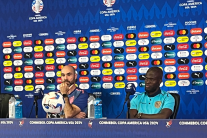 Félix Sánchez Bas y Enner Valencia recibieron a la prensa un día antes del partido contra Argentina