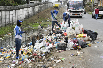 En el área se encontraban desechos.
