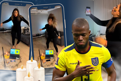 Josh Paredes Quinteros y el ritual donde aparece la foto de Enner Valencia.