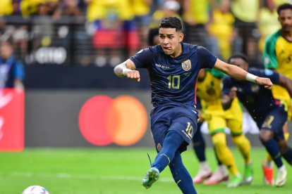 Kendry Páez anotó su primer gol en Copa América ante Jamaica