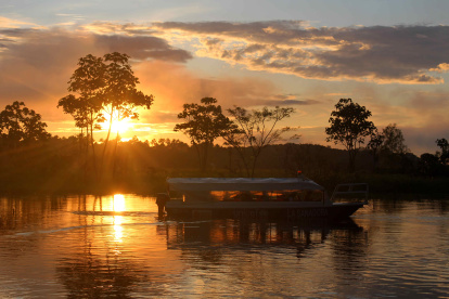 la lancha "La Sanadora" en el rio Pastaza el 11 de junio de 2024, en el Datem del Marañón, en la amazonía peruana (Perú).