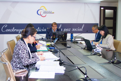 Por unanimidad, el Pleno del Consejo de la Judicatura conoció la lista de jueces y secretaria de las cortes provinciales que están procesadas por el caso Plaga.