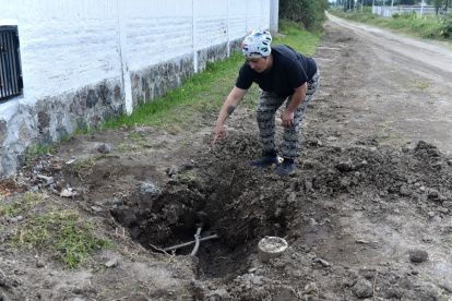 La calle Los Manzanos, en la parroquia de Tababela, no es asfaltada.