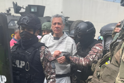 Jorge Glas fue detenido en medio de un considerado despliegue policial y militar el 5 de abril de 2024.