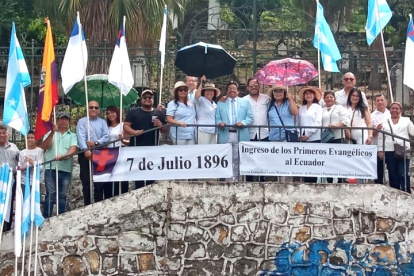 Acto. Religiosos se reunieron para recordar la hazaña.