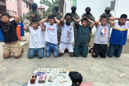 Los capturados por la Fuerza de Tarea Conjunta.