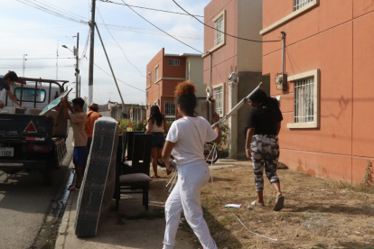 Agentes de la Policía ingresaron a las viviendas