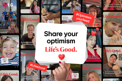 LG amplifica la influencia positiva de la campaña "Life"s Good "a través de un desafío en redes sociales.