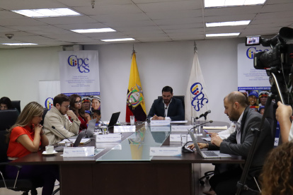 La sesión ordinaria del CPCCS se desarrolla este miércoles 10 de julio del 2024.