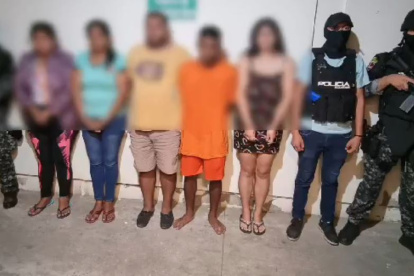 Los detenidos fueron capturados en diferentes partes de las provincias en donde se ejecutaron varios allanamientos.
