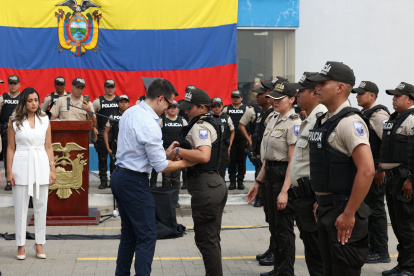 El presidente Daniel Noboa estuvo presente en el evento, en Durán