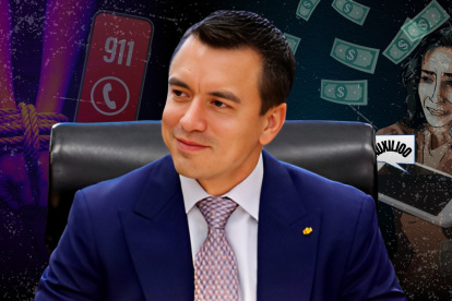 En lo que va de 2024 se registran 1.095 llamadas de auxilio por secuestro, tres veces más que en 2023. Sin embargo Noboa dice que han disminuido.