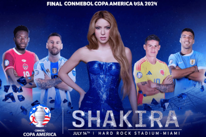 Shakira en la final de la Copa América.