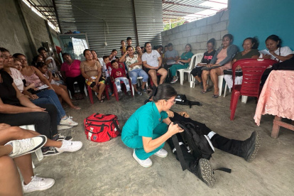 La reanimación fue una de las técnicas enseñadas.