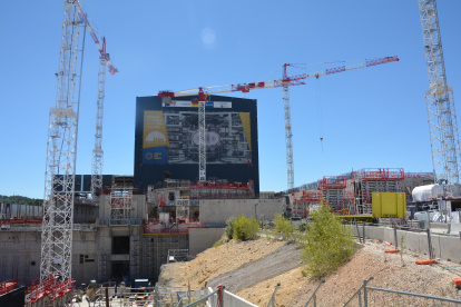 Vista del proyecto ITER (Reactor Experimental Termonuclear Internacional) que busca una fuente de energía segura, limpia e inagotable y que se está construyendo en la localidad francesa de Saint-Paul-lez-Durance.