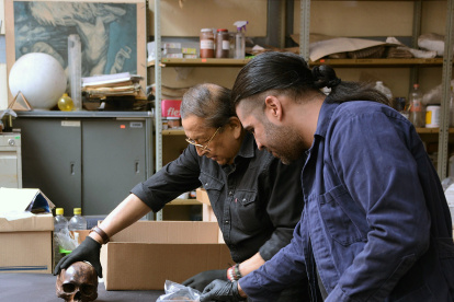 Foto que muestra un resto humano prehispánico en Ciudad de México (México).