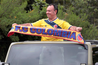 Hincha emocionado por la final de la Copa América.